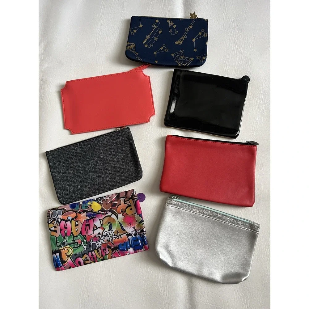 Ipsy Glamour Makeup Bag Bundle Set Of 7 NWOT Fashion Organizer